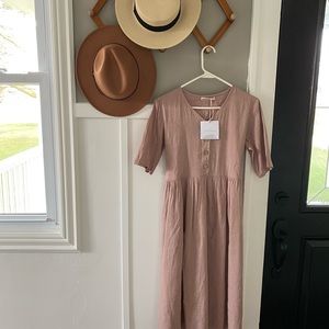Little CottonWood linen Adler Dress size small NWT
